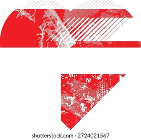 Texturierte Herzen Vektor. Glitzerte Social-Media-Vorlagen . Trendy Fehler Herz . Glitzerte, grunge cyber punk-symbol mit distressed effekt. Herz mit einer Rasterpunktscreen-Drucktextur.
