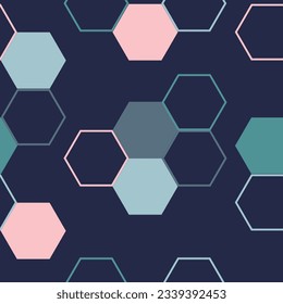 Textured hexagons that smoothly fade from color to color in an ombre gradient design.  Urban hexagon snakeskin.