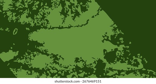 Uma imagem texturizada com formas irregulares e tons variáveis de verde, assemelhando-se a um padrão foliar denso e orgânico.