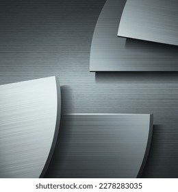 Textured industrial metal background. Vector illustration.