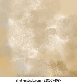 Fondo de oro beige claro texturado. Dibujo vectorial de acuarela hecho a mano. Grupo vectorial, aislado en un fondo blanco.