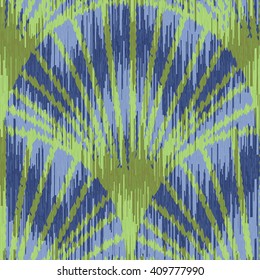 Textured line scallop fan pattern seamless vector background tile