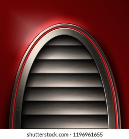 Textured metal background for industrial and technological design.