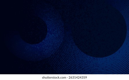 Textured Midnight Blue Gradient with Circular Ripple Patterns Creates a Soothing and Modern Backdrop for Digital Art and Web Design Projects