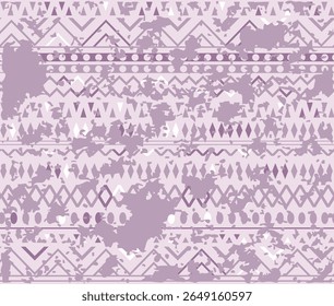 Textured modern tribal art seamless pattern. All over detailed tribal pattern ideas for textile, home decor, laminates, gift wrapping, template, banner. Vector illustration.