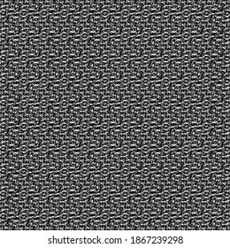 Textured monochrome pattern, which highlights some rows with twisted marks in the shape of S. Upholstery fabric woven with black and white thread.