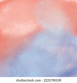 textured painting watercolor sky and clouds, abstract. Abstract hand paint square stain backdrop. watercolor background, vector illustration