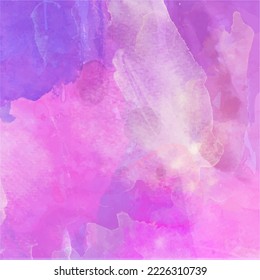 textured painting watercolor sky and clouds, abstract. Abstract hand paint square stain backdrop. watercolor background, vector illustration