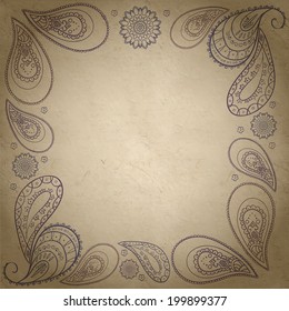 Textured paisley frame