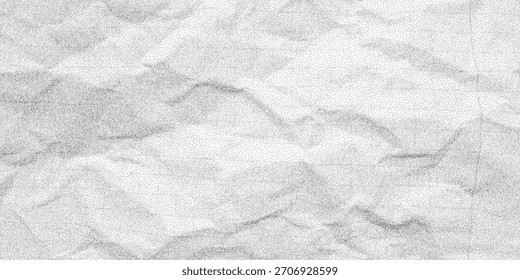 Textured paper, folded crumpled grid paper, heavy dust grain, dotted halftone layers, retro distressed noise.