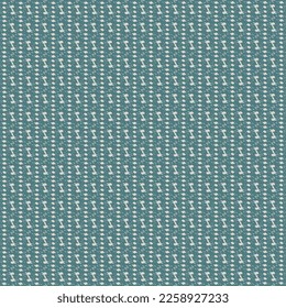 Texturierte Muster auf Blau und Weiß, mit Streifen, Punkten und ausgerichteten Schildern. Kleiner Teppich. Abstrakte Tapisserie-Textur.