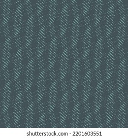 Textured pattern in contrasting blue tones, with a pattern consisting of wavy and oblique stripes. Jute rug texture. Abstract vector.
