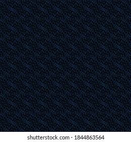 Patrón texturado con zigzags triturados. Tela de tapicería en negro y azul. Fondo de Chevron.
