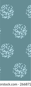 A textured pattern featuring abstract circular shapes in light blue on a muted teal background.
