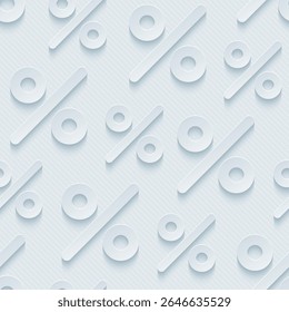 A textured pattern featuring various percentages and circular shapes in a light color scheme.