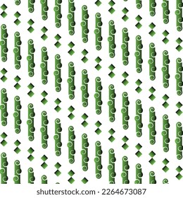 A textured pattern of green and black combinations can be used for the background of a house wall