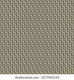 Textured pattern with stylized waves and zigzags. A blanket or a bedspread in brown and ivory tones. Upholstery fabric. Abstract vector.