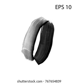 Textured pen Stroke.Grunge ink pen - vector Brush Stroke.Distressed quill. Black Modern 