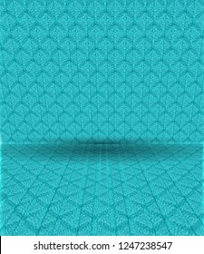 Textured perspective background. Product display platform background, banner, vector design.