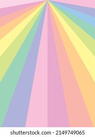Textured rainbow rays vector background