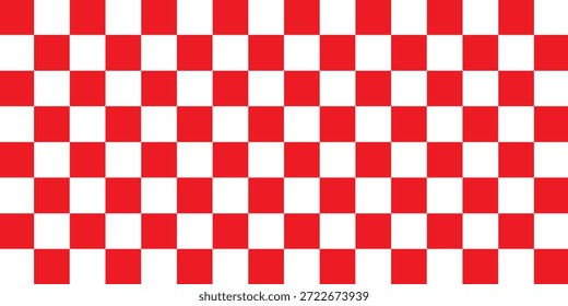 Fondo de Vector de mantel a cuadros rojo texturizado aislado en blanco. Vector eps 10