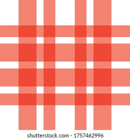 Fondo vectorial de trenzas rojas y blancas. El patrón para los textiles. Antecedentes de la comida. Revisado.