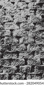 Textured road retaining wall background vector image - illustration.