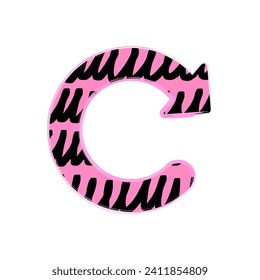 Textured scrabble arrow, cartoon, doodle marker playful arrow pointers set in trendy sketch style