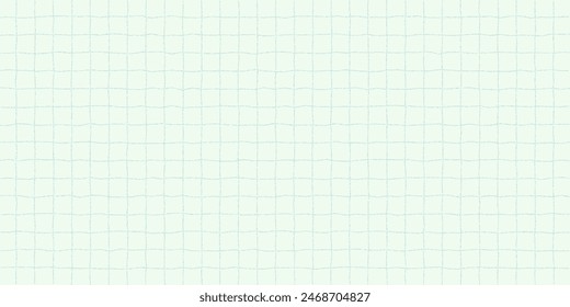 Textured sheet of green checkered paper with a stipple effect. Cute pastel background, irregular geometric pattern.