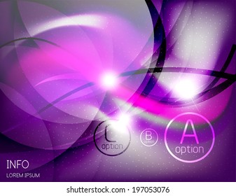 Textured smooth business waves with infographic elements