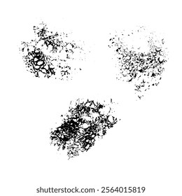 Textured sramp abstract black spot
