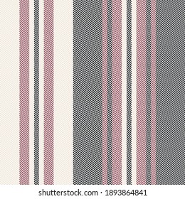 Textured stripe pattern in black, red pink, off white. Herringbone seamless background graphic for blanket, throw, duvet cover, pyjamas, or other autumn winter fashion textile print.