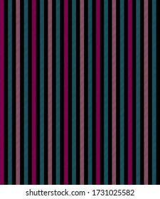 Patrón de rayas texturadas con diseño de rayas paralelas verticales de colores rosa, azul y negro para la impresión de camisetas, textiles, jersey, patrones de jacquard, envoltura, sitios web. Fondo abstracto vectorial.