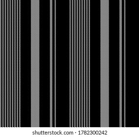 Textured stripe seamless pattern with black and white colors vertical parallel stripes.Vector abstract background.