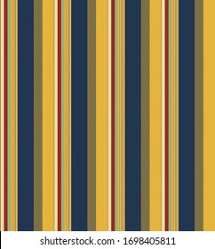Textured stripe seamless pattern with Blue, red, turquoise and White colors vertical parallel stripe.Vector abstract background.