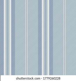 Textured stripe seamless pattern with Blue, Grey, Beige and White colors vertical parallel stripes.Vector abstract background.