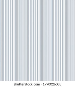 Textured stripe seamless pattern with Blue and White colors vertical parallel stripes.Vector abstract background.