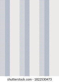 Textured stripe seamless pattern with Blue and  Off White colors vertical parallel stripes.Vector abstract background.