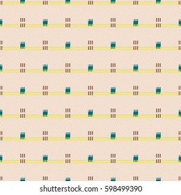 Textured striped vintage jeans denim linen fabric background. Seamless pattern. Patchwork of denim fabric.