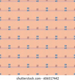 Textured striped vintage jeans denim linen fabric background. Seamless pattern. Patchwork of denim fabric.
