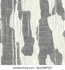 Textured strokes in shades of grey and white, reminiscent of wood grain. on linen fabric print pattern, cotton, silk, vector illustration, doodle summer, kids and baby designs for print fabric.