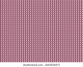Uma superfície texturizada com um padrão repetido de pequenos triângulos entrelaçados em tons de rosa e magenta, criando uma aparência tridimensional e estriada.