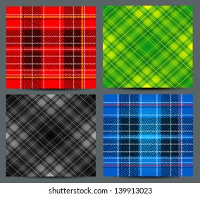 Textured tartan plaid