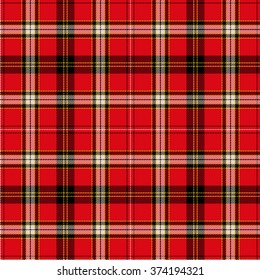 Textured tartan plaid