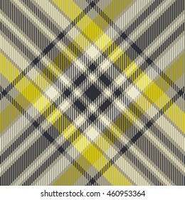 Textured tartan plaid. Seamless pattern.