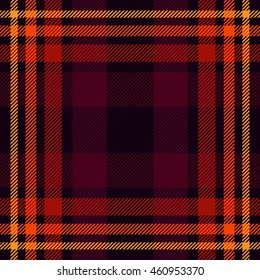 Textured tartan plaid. Seamless pattern.