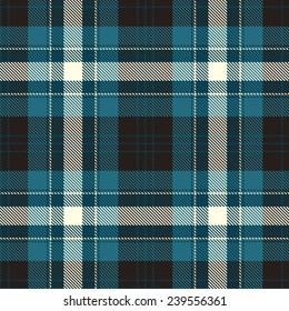 Textured Tartan Plaid. Seamless Vector Pattern