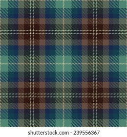 Textured tartan plaid. Seamless vector pattern