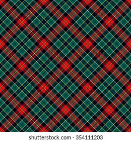 Textured tartan plaid. Seamless vector pattern