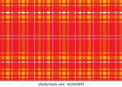 Textured tartan plaid. Seamless vector pattern